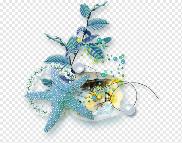 Морской декор на прозрачном фоне