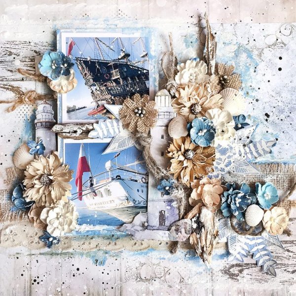 Морская тематика для скрапбукинга