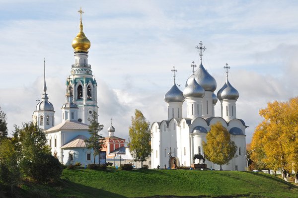 Кремлевская площадь вид сверху Вологда