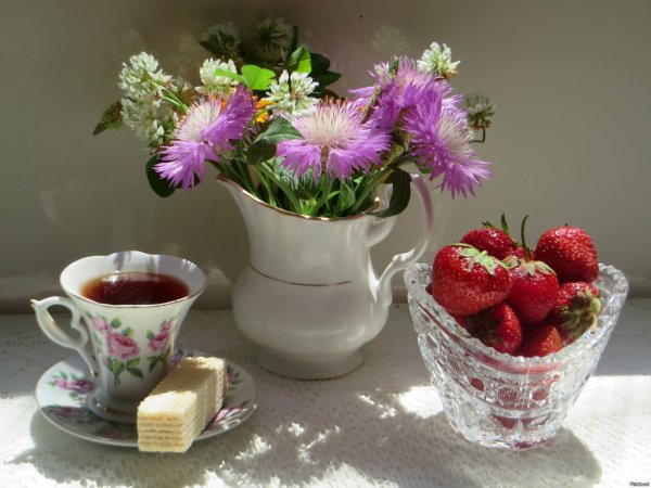 Открытки с добрым утром летние