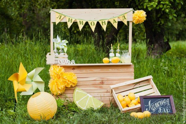 Фотозона на природе для детей