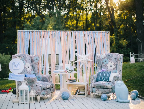 Фотозона в деревенском стиле