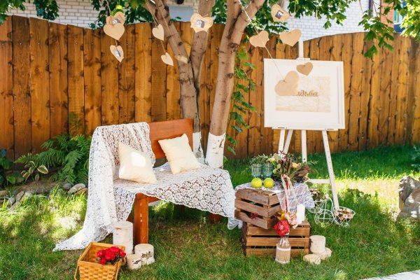 Фотозона на детский день рождения на природе