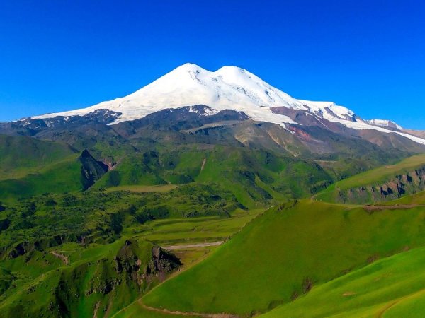 Эльбрус гора панорама