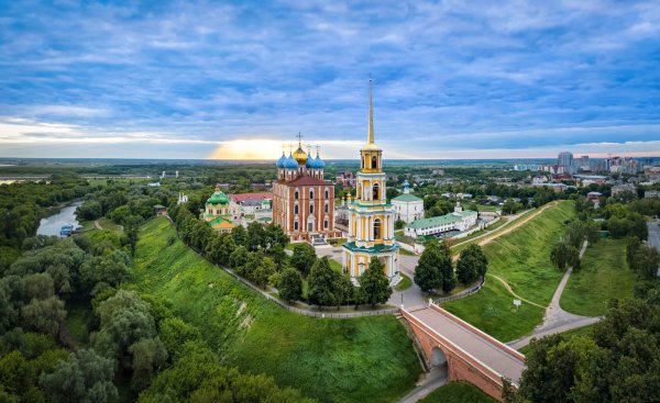 Рязанский Кремль с высоты птичьего полета