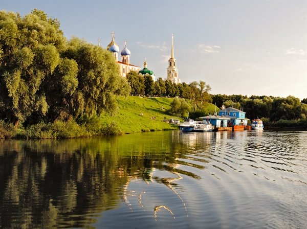 Рязанский Кремль вид с реки Оки