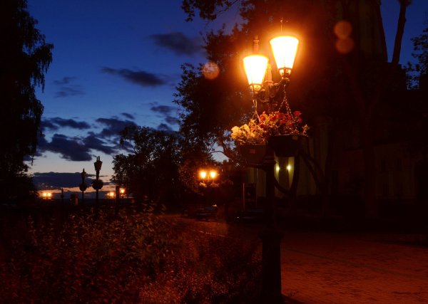 Таганский парк ночью