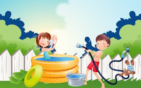 Летний отдых рисунки детей