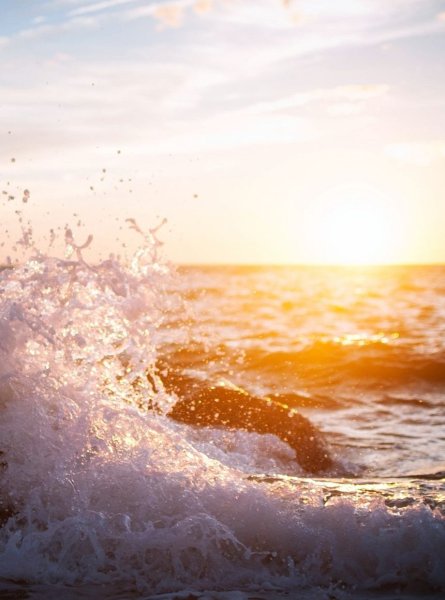Море Прибой солнечные блики