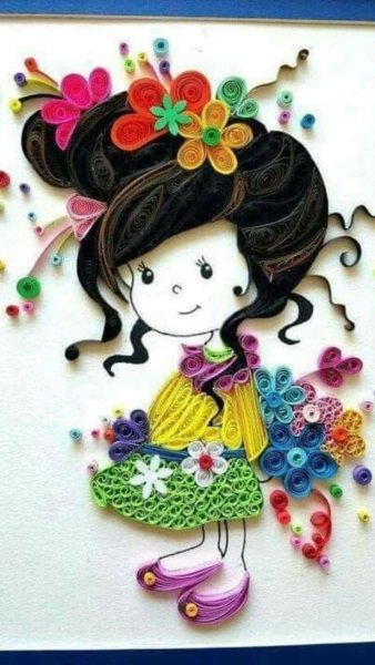 Квиллинг девушка