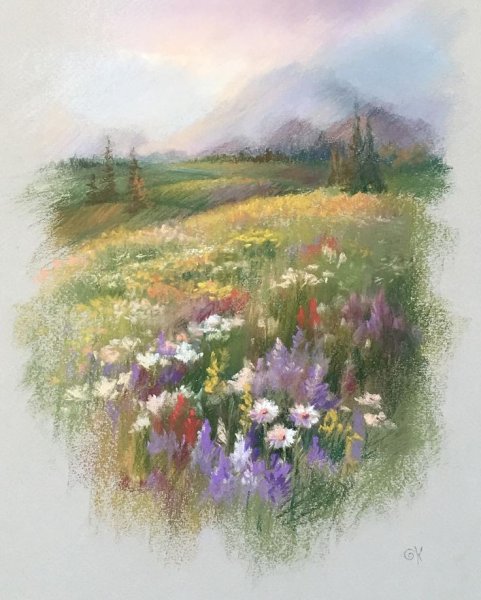 Лето акварель