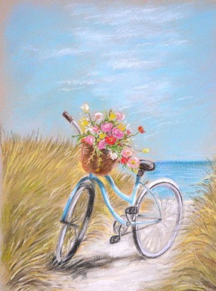Пейзаж с велосипедом