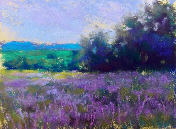 Пейзаж пастелью