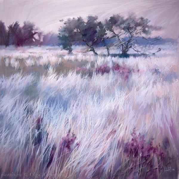 Ольга Абрамова пастель пейзаж