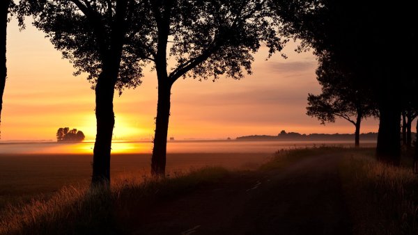 Фон пейзаж вечер