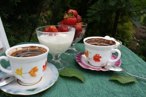 Кофе летним утром