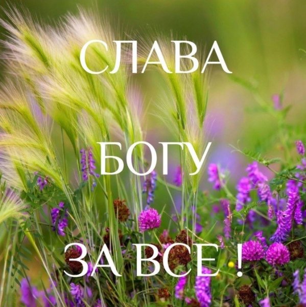 Слава Богу за всё