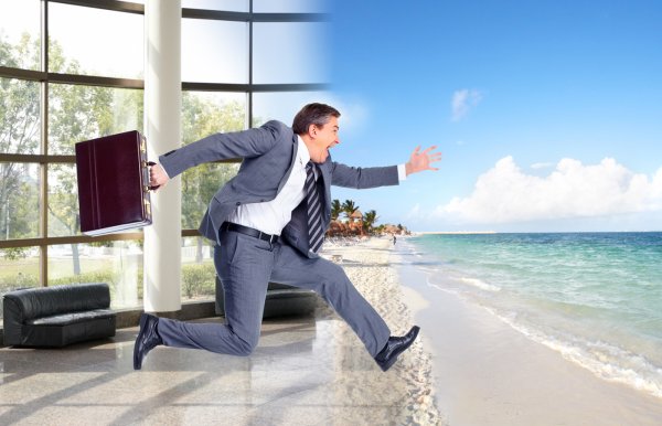 Бизнесмен на отдыхе