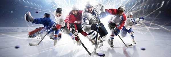 Хоккеист абстракция