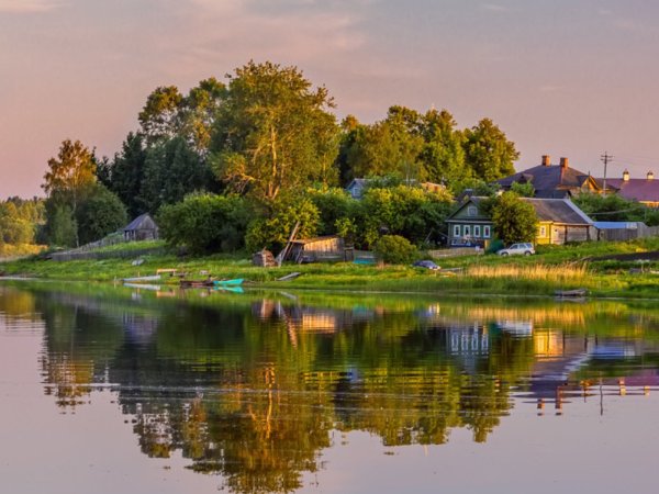 Река деревня лето Смоленская