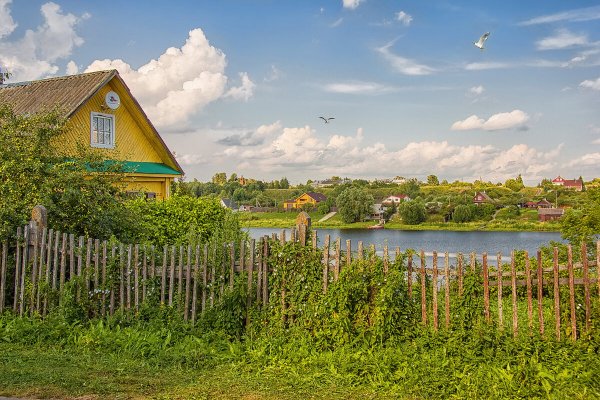 Родные просторы Пушгоры панорама