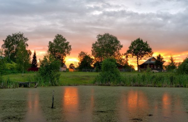 Уютная деревня в России