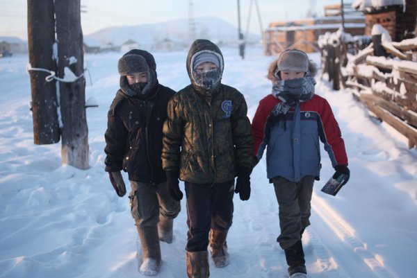 Дети якуты Оймякон