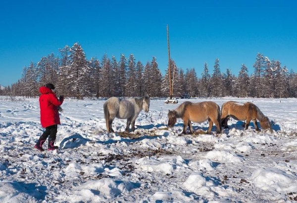 Якутский поселок Оймякон