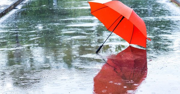 Мокрый зонтик