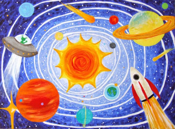 Рисунок на тему космос