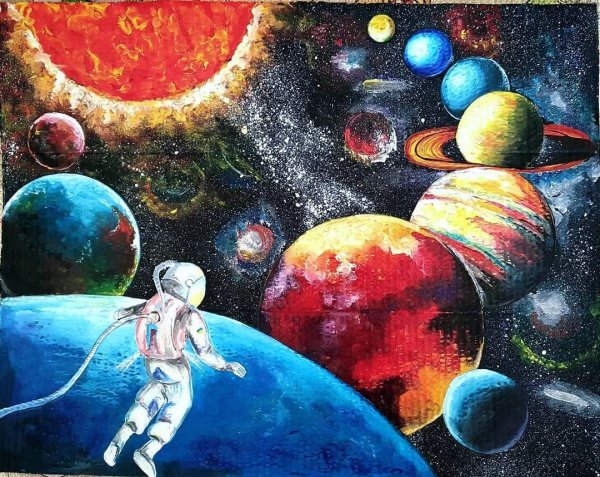 Космос иллюстрация