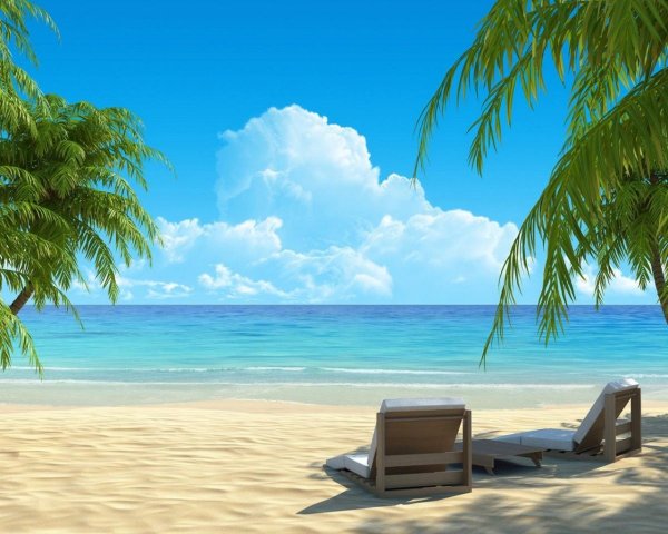 Красивые шезлонги для пляжа