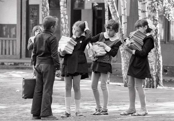 Советские дети в школе