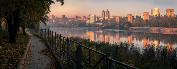 Донецк набережная Терриконы Кальмиус