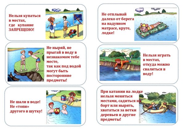 Рисунок на тему безопасность на воде