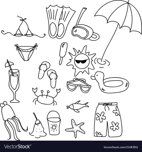 Раскраска. Лето