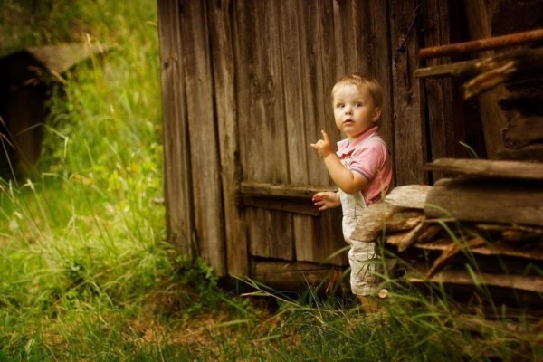 Бабушка в деревне