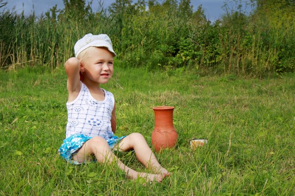 Бабушка в деревне