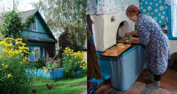 Лето у бабушки в деревне