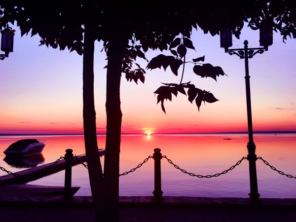 Красивый летний закат обои