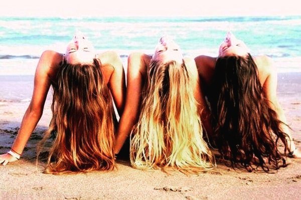 Волосы летом