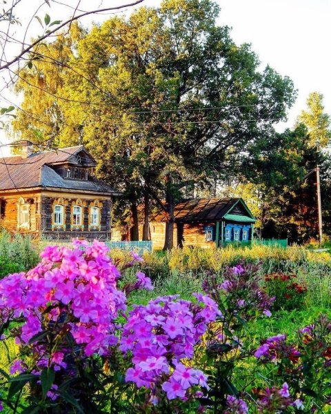 Утренний пейзаж деревня Герасимов