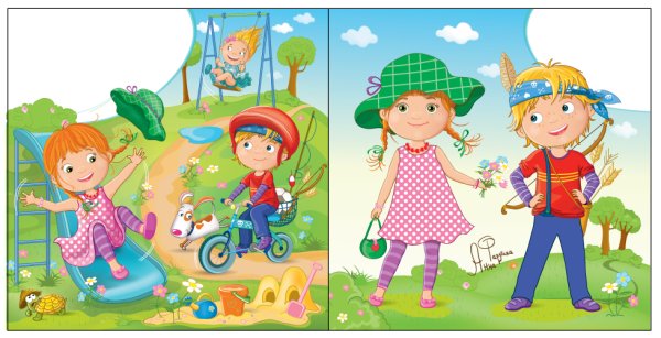 Лето мультяшная для детей