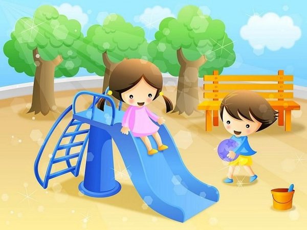 Фон для прогулок для детей