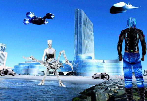 Летающий город будущего