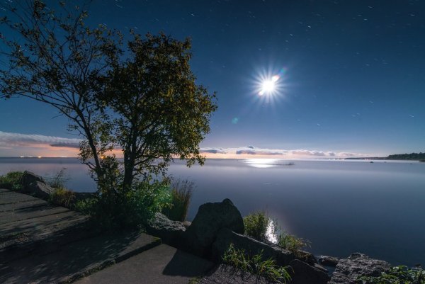 Закат на море