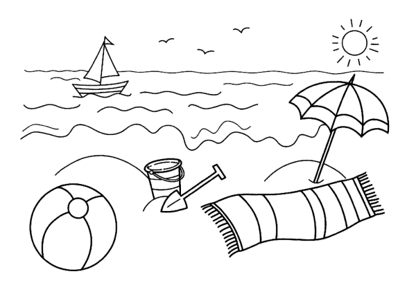 Полянка раскраска для детей