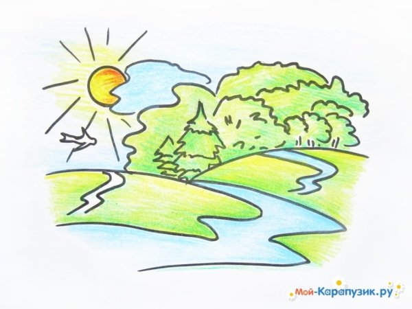 Море карандашом