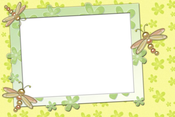 Рамка летняя на прозрачном фоне