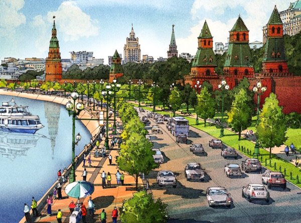 Иллюстрации города Москва